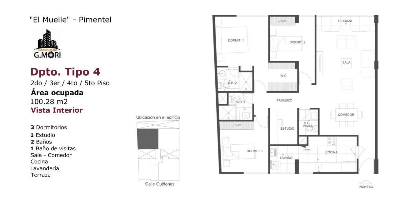 TU PRÓXIMO DEPARTAMENTO EN PIMENTEL - Dpto tipo 4