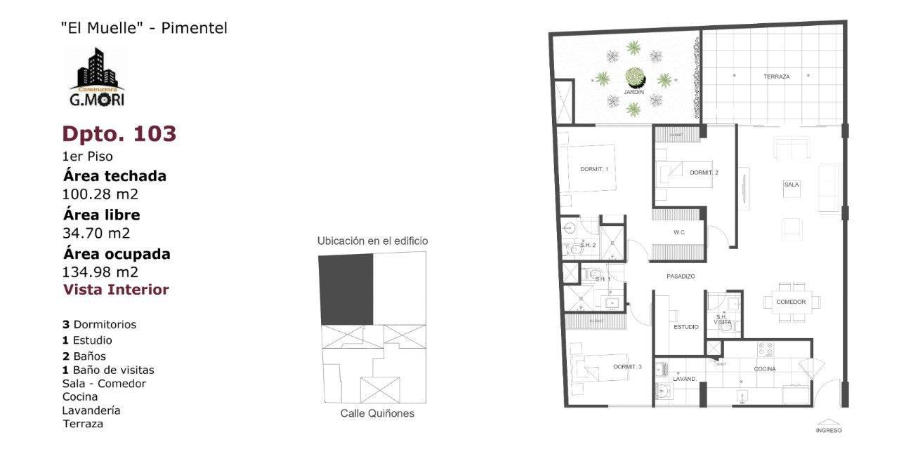 TU PRÓXIMO DEPARTAMENTO EN PIMENTEL - Dpto 103