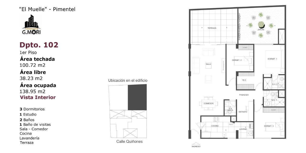 TU PRÓXIMO DEPARTAMENTO EN PIMENTEL - Dpto 102
