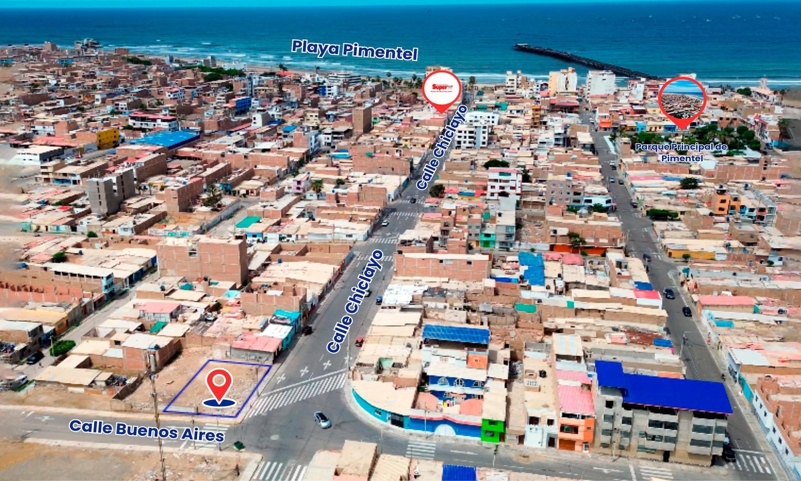 TERRENO DE 345 M² EN VENTA EN PIMENTEL – UBICACIÓN ESTRATÉGICA PARA INVERTIR