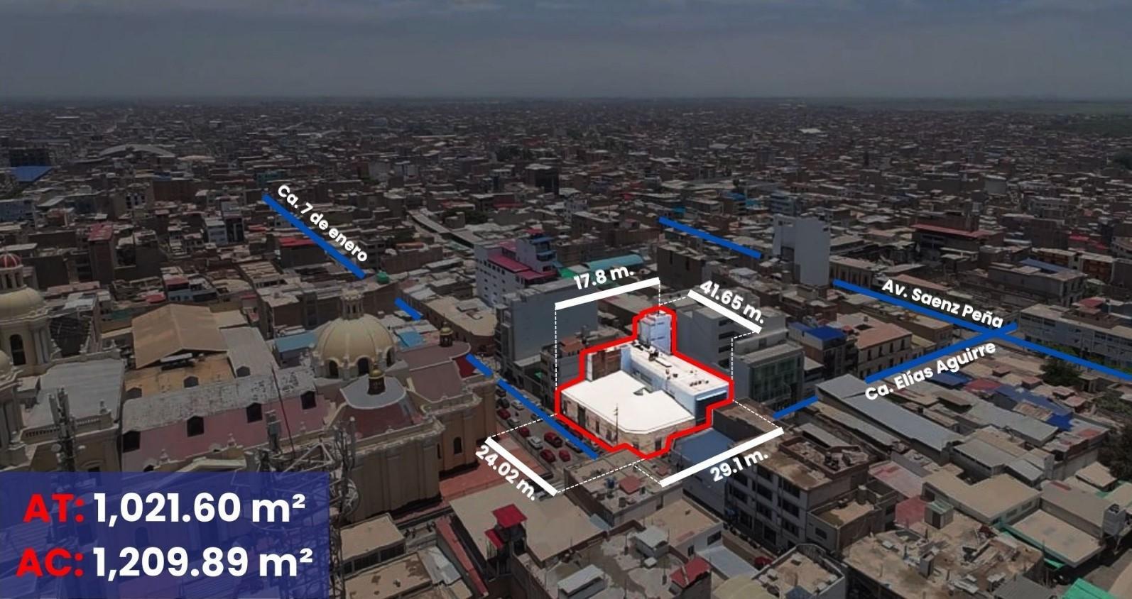 LOCAL EN VENTA EN ESQUINA – ELÍAS AGUIRRE CON 7 DE ENERO, CENTRO DE CHICLAYO
